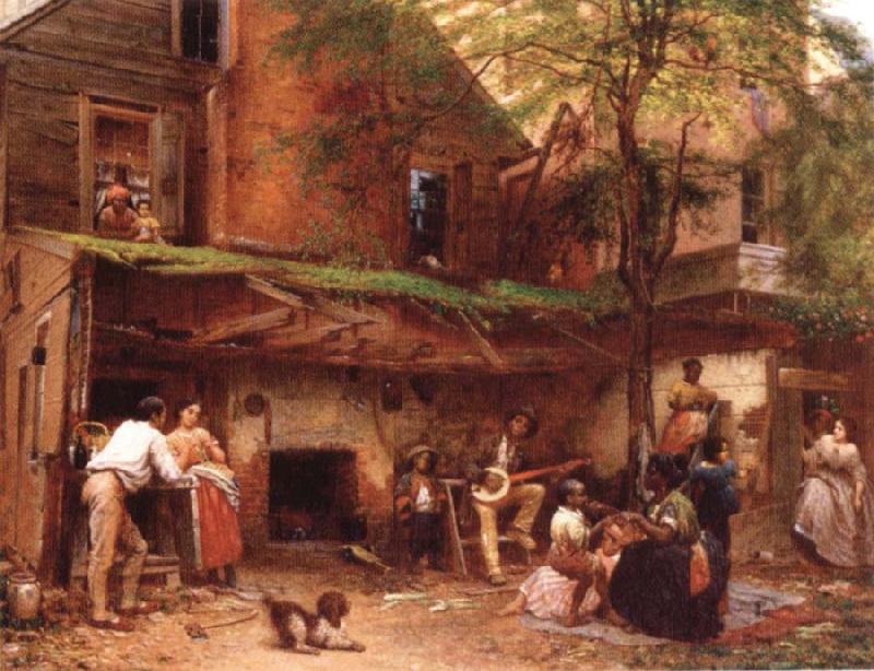 Eastman Johnson Negro life at the South oil painting picture